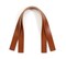 14.5” byhands 100% Genuine Leather Purse Handles/Bag Strap, Tan (24-3702)
